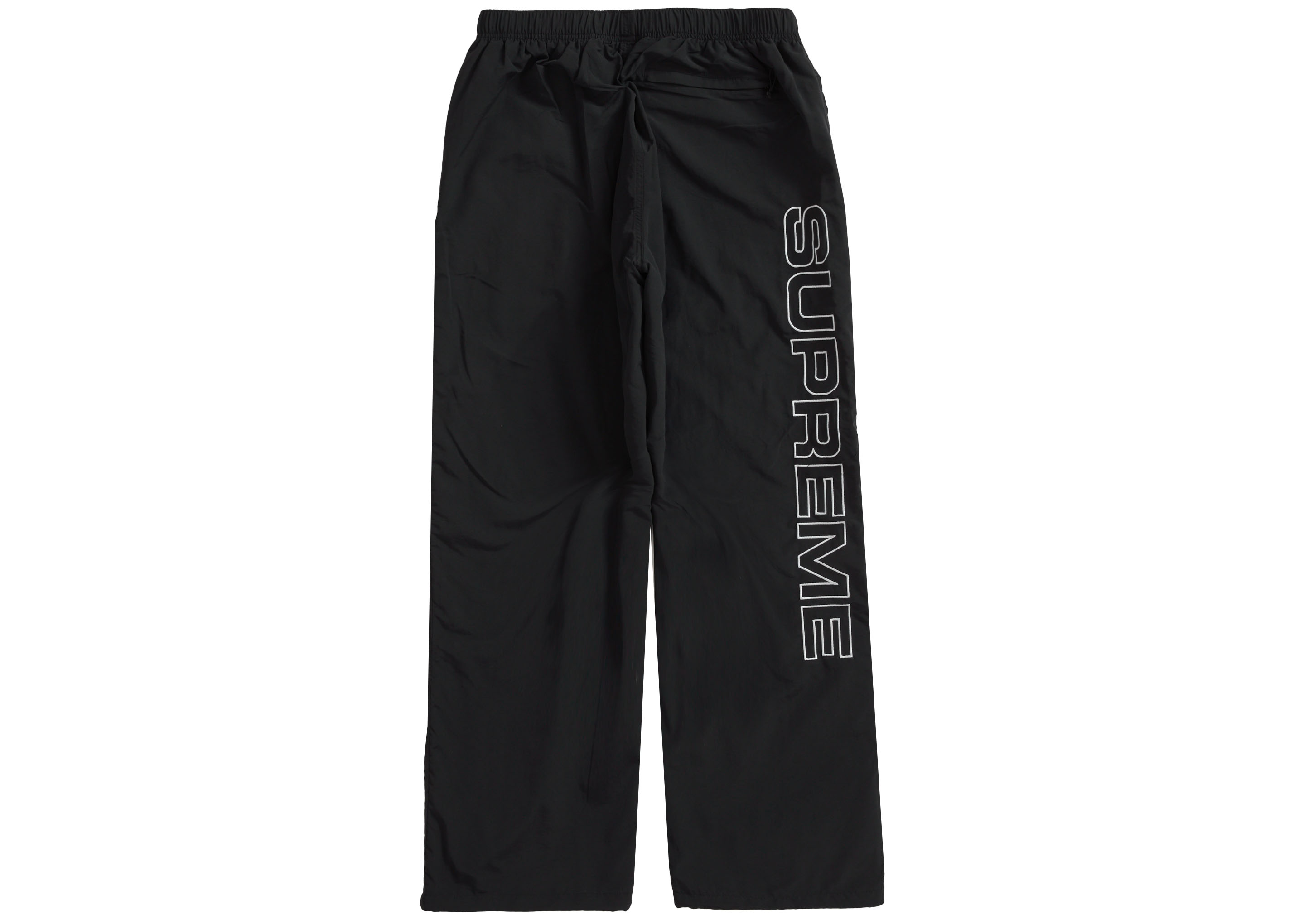 Supreme Spellout Embroidered Track Pant Black - Novelship