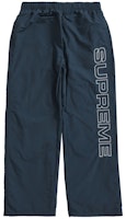 Supreme Spellout Embroidered Track Pant Dark Blue
