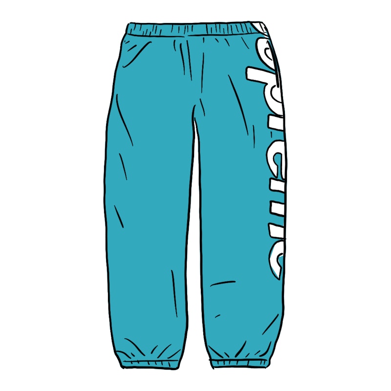 Supreme Spellout Track Pant Aqua