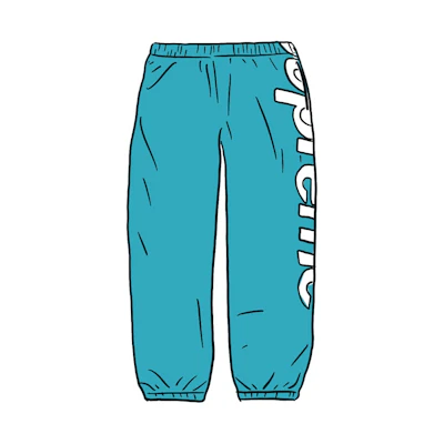 Supreme Spellout Track Pant Aqua