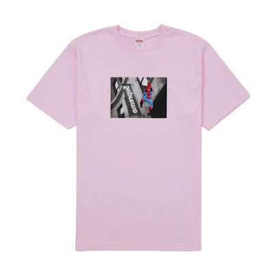 Supreme Spider-Man Tee Light Pink