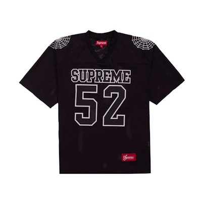 Supreme Spiderweb Football Jersey Black