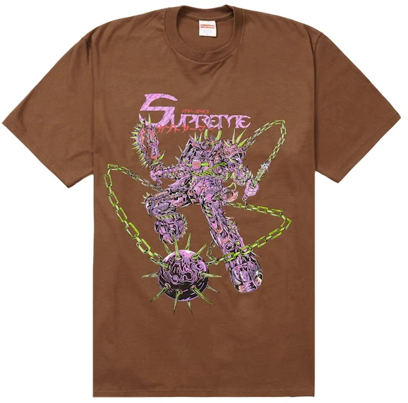 supreme-spikes-tee-brown