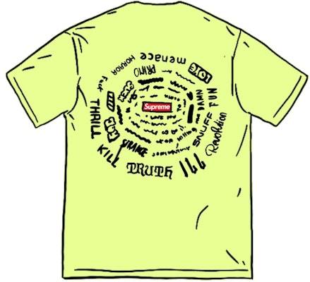 슈프림 나선형 티셔츠 밝은 노란색
Buy 슈프림 나선형 티셔츠 밝은 노란색