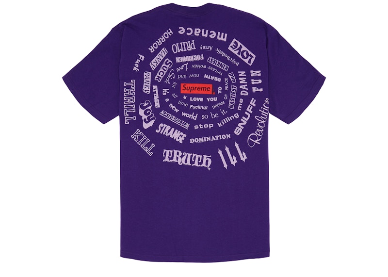 Supreme Spiral Tee Purple