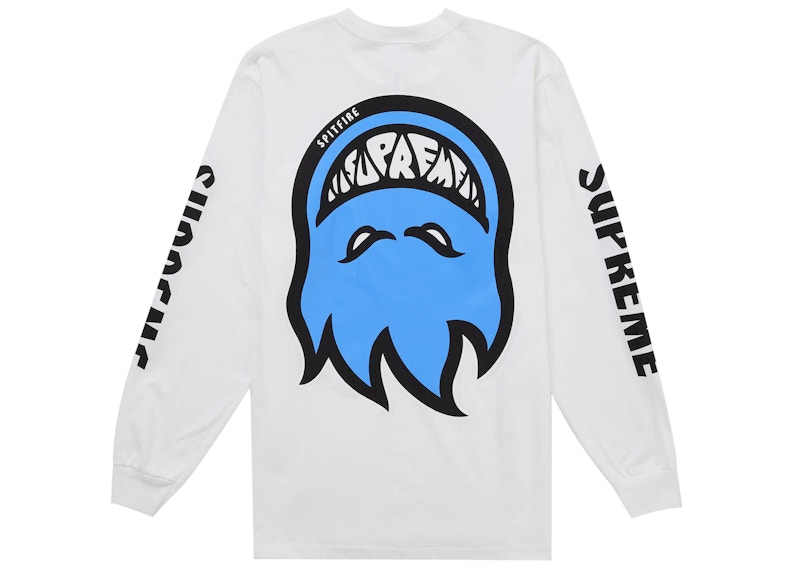 Supreme Spitfire Bighead L/S Tee White