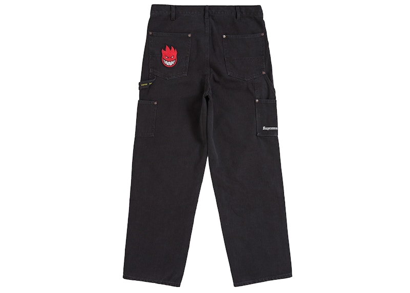 Order Supreme Spitfire Double Knee Painter Pant Black