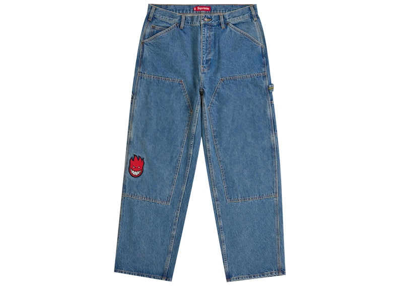 Buy Supreme Spitfire Double Knee Painter Pant Blue