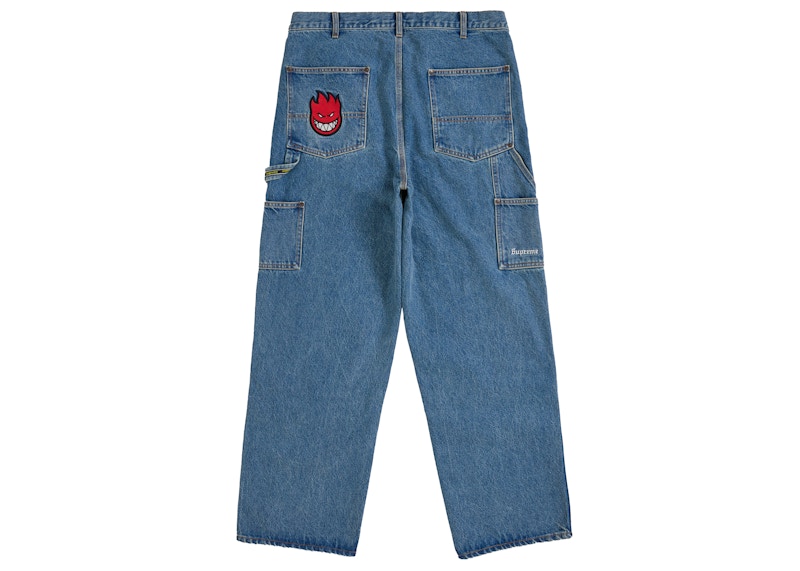 Order Supreme Spitfire Double Knee Painter Pant Blue