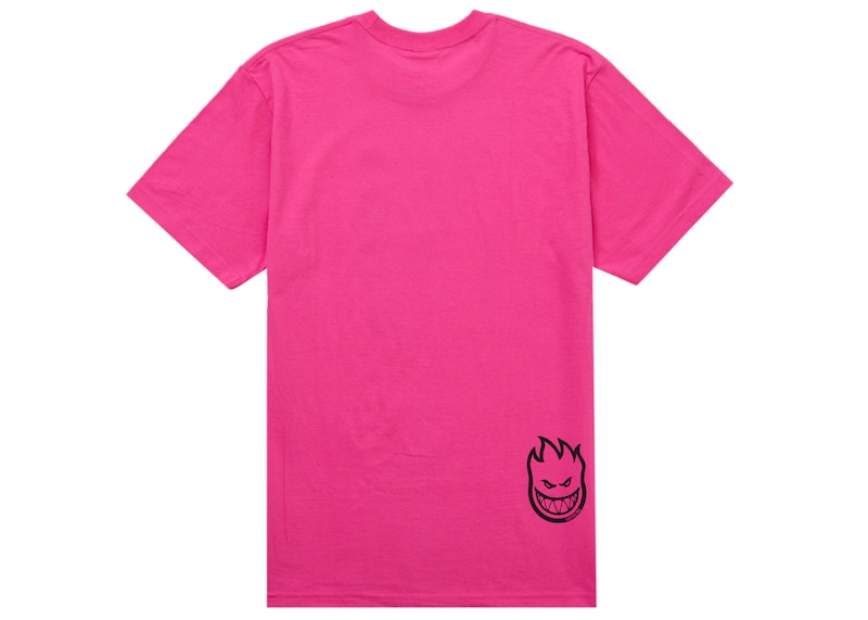 Order Supreme Spitfire Flag Tee Pink