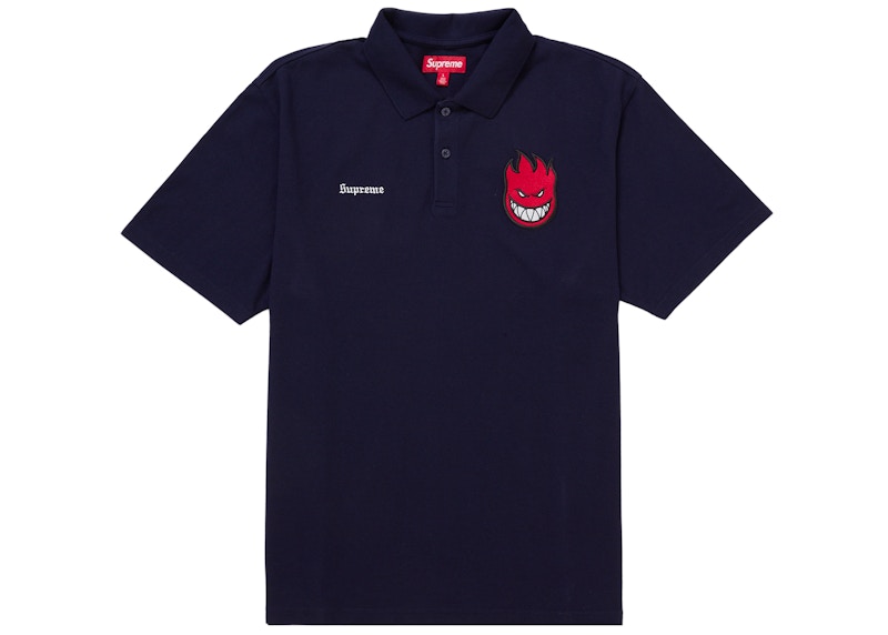 Supreme Spitfire Polo Shirt Navy