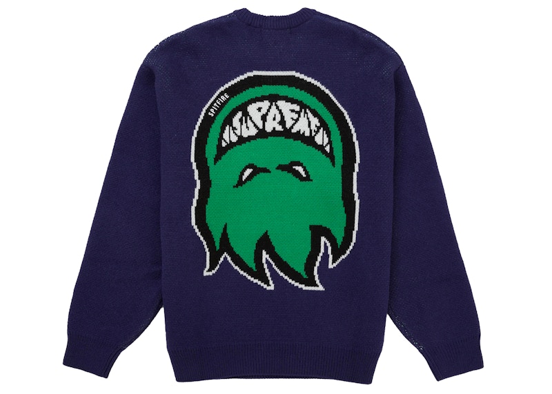 Buy Supreme Spitfire Sweater Navy