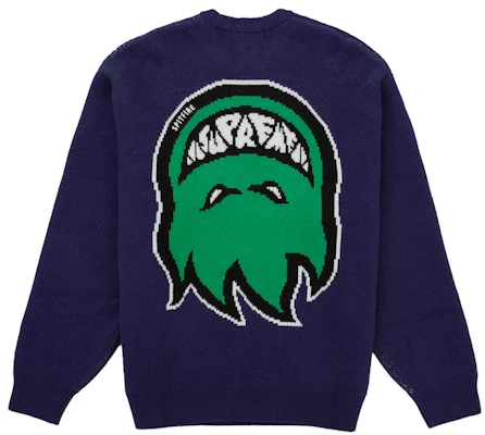 Supreme Spitfire Sweater Navy Buy Supreme Spitfire Sweater Navy