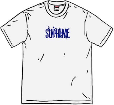 Supreme Splatter Baju S/S Putih Buy Supreme Splatter Baju S/S Putih