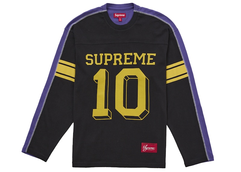 Supreme Split L/S Football Top Black
