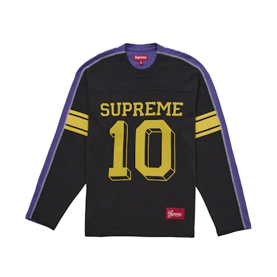 Supreme Split L/S Football Top Black