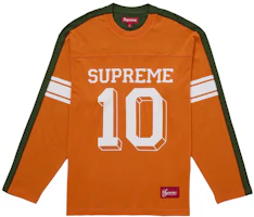 Supreme Split L/S Football Top Orange Supreme Split L/S Football Top Orange