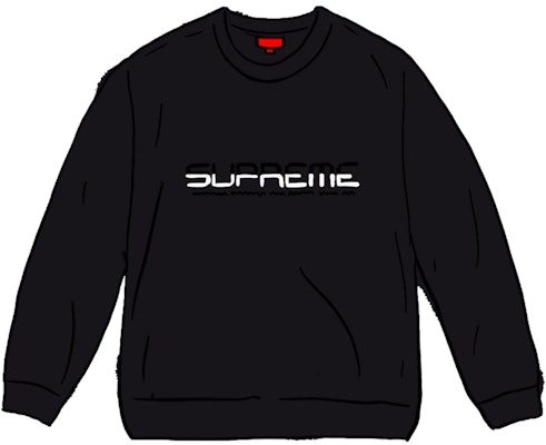 Supreme Split Logo Pullover Hitam Buy Supreme Split Logo Pullover Hitam