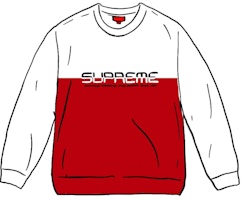 Supreme Split Logo Pullover White Supreme Split Logo Pullover White