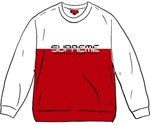 Supreme Split Logo Hoodie Putih Buy Supreme Split Logo Hoodie Putih