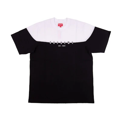 Supreme Split Logo S/S Top Black