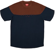 Supreme Split Logo S/S Top Navy