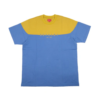Supreme Split Logo S/S Top Periwinkle