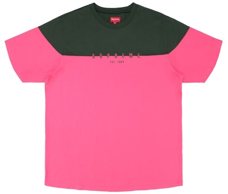 Baju Supreme Split Logo Lengan Pendek Pink Buy Baju Supreme Split Logo Lengan Pendek Pink