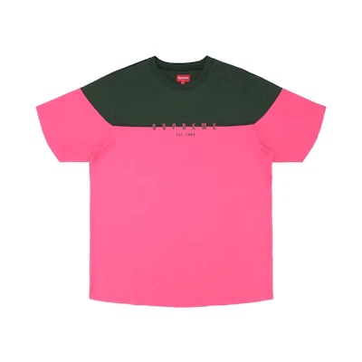 Supreme Split Logo S/S Top Pink