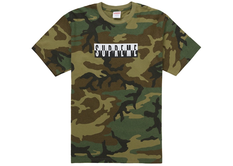Supreme Split Tee (FW25) Woodland Camo