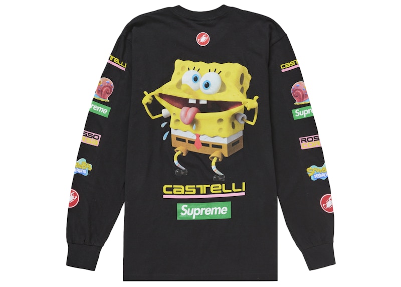 Supreme SpongeBob/Castelli Racing L/S Tee Black