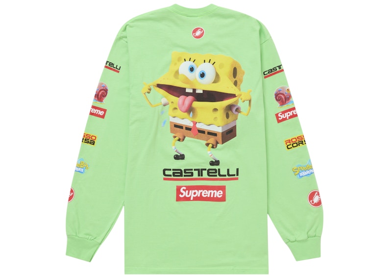 Supreme SpongeBob/Castelli Racing L/S Tee Green