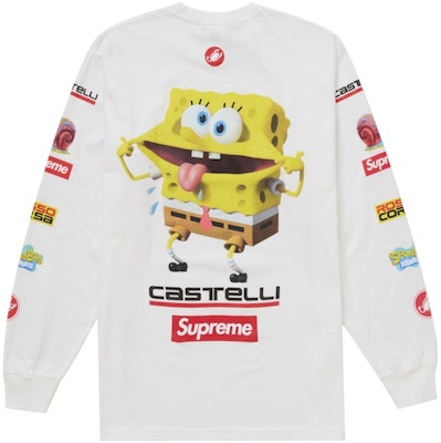 Supreme 海綿寶寶/Castelli 賽車長袖上衣 白色 Buy Supreme 海綿寶寶/Castelli 賽車長袖上衣 白色