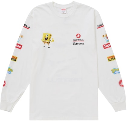 Supreme 海綿寶寶/Castelli 賽車長袖上衣 白色 Order Supreme 海綿寶寶/Castelli 賽車長袖上衣 白色