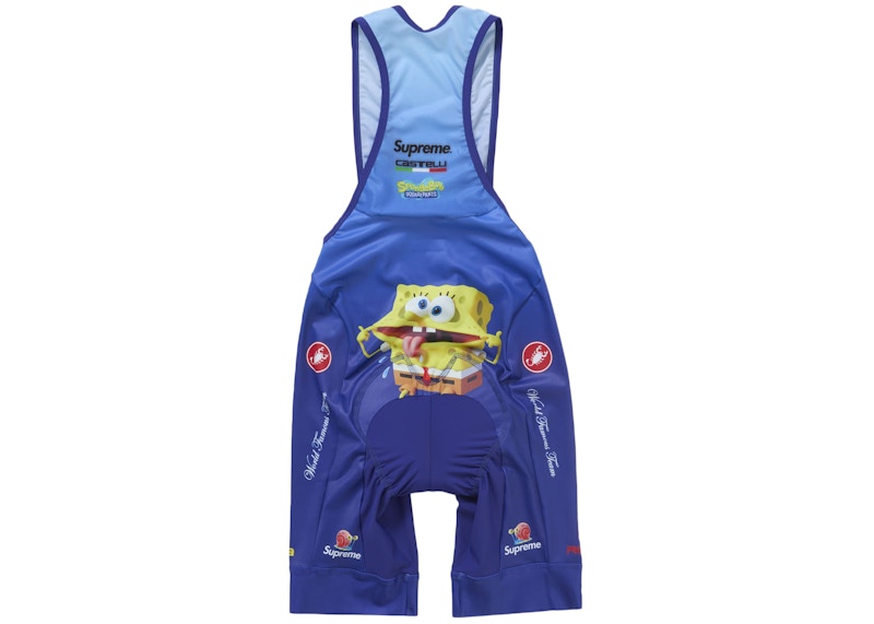 Order シュプリーム スポンジボブ カステリ サイクリング ビブ ブルー