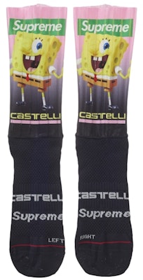 Supreme SpongeBob SquarePants Castelli Cycling Sock (1 Pack) Black Buy Supreme SpongeBob SquarePants Castelli Cycling Sock (1 Pack) Black