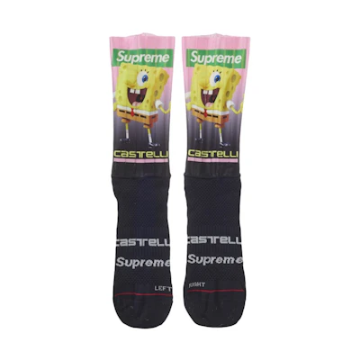 Supreme SpongeBob SquarePants Castelli Cycling Sock (1 Pack) Black