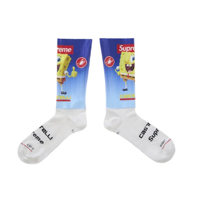 Supreme SpongeBob SquarePants Castelli Cycling Sock (1 Pack) White