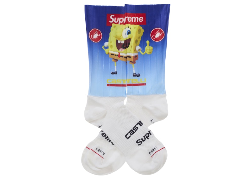 Order Supreme 海綿寶寶 Castelli 單車襪 (1 包) 白色