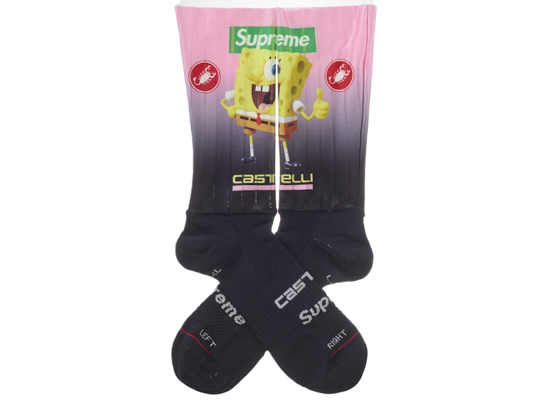 Lookbook シュプリーム スポンジボブ サイクルソックス キャステリ (1パック) ブラック