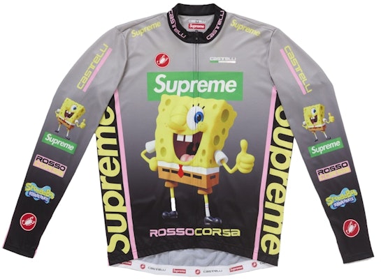 Supreme SpongeBob SquarePants Castelli Jersey Ciclismo Manga Larga Negro Buy Supreme SpongeBob SquarePants Castelli Jersey Ciclismo Manga Larga Negro