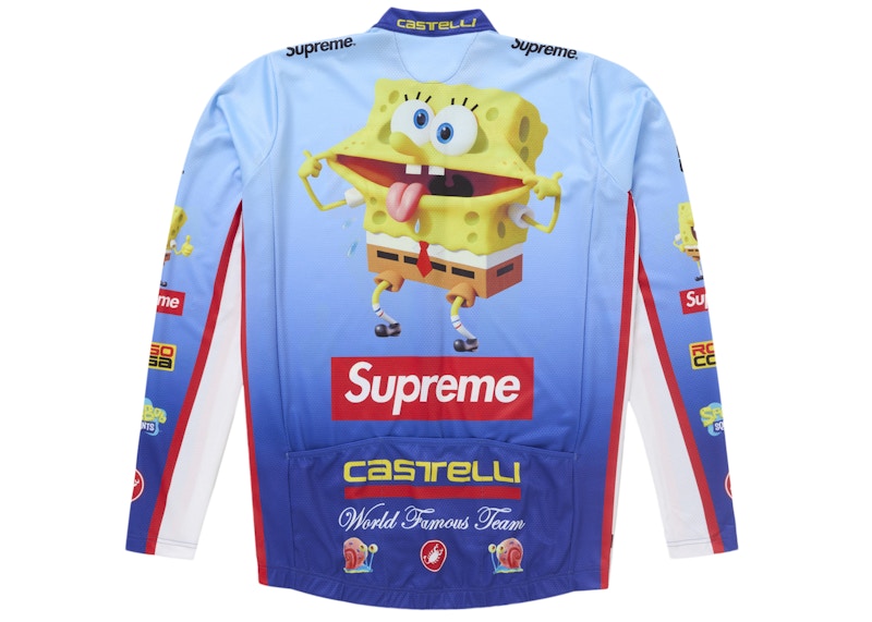 Order Jersey Ciclismo Supreme Bob Esponja Castelli L/S Azul