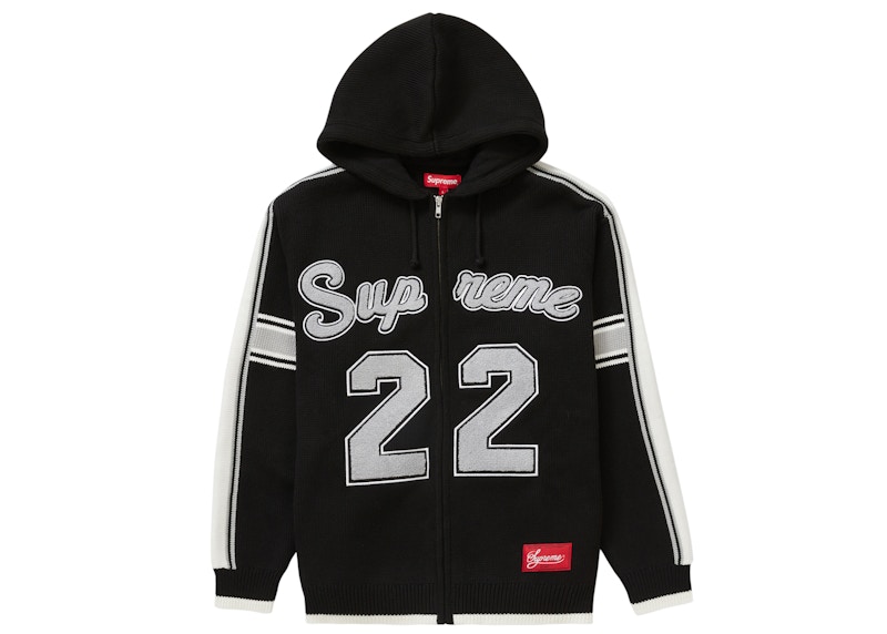 Supreme Sport Zip Up Hooded Sweater 'Black'