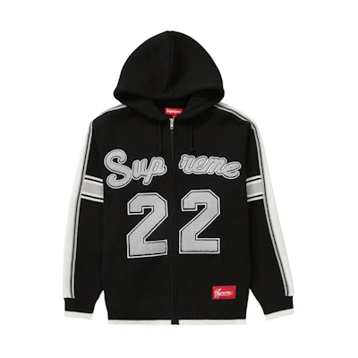 Supreme Sport Zip Up Hooded Sweater 'Black'