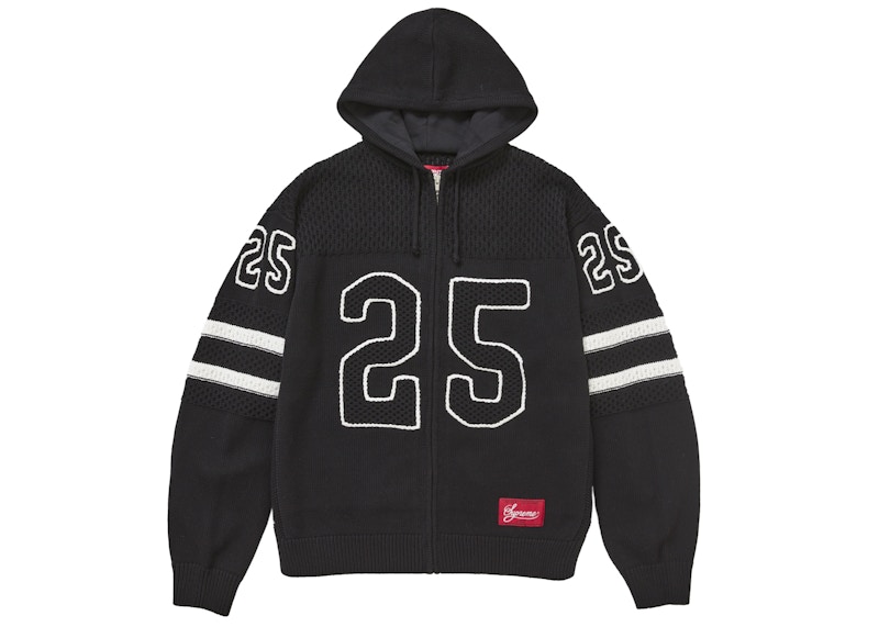 Supreme Sport Zip Up Hooded Sweater (FW25) Black