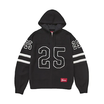 Supreme Sport Zip Up Hooded Sweater (FW25) Black