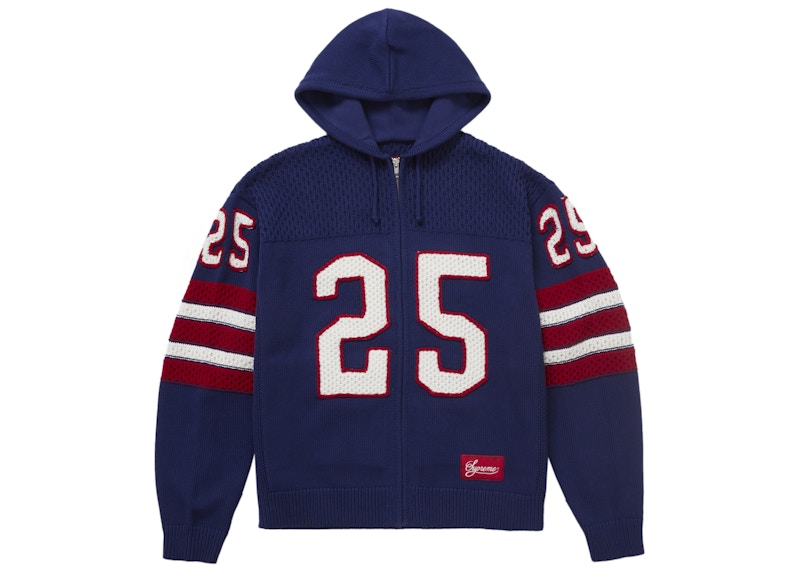 Supreme Sport Zip Up Hooded Sweater (FW25) Navy