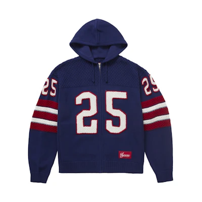 Supreme Sport Zip Up Hooded Sweater (FW25) Navy