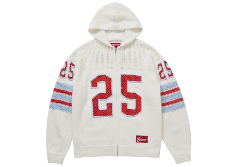 Supreme Sport Zip Up Hooded Sweater (FW25) White