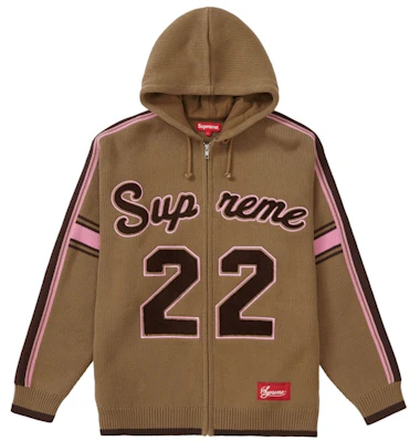 Supreme Sport Zip Up Hooded Sweater 'Light Brown' Buy Supreme Sport Zip Up Hooded Sweater 'Light Brown'